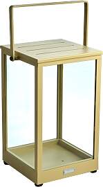 Windlicht Belfort aus Aluminium und Glas, modern,