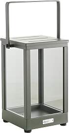 Windlicht Belfort aus Aluminium und Glas, modern,