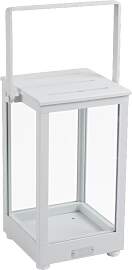 Windlicht Belfort aus Aluminium und Glas, modern,