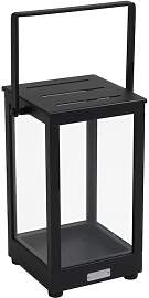 Windlicht Belfort aus Aluminium und Glas, modern,