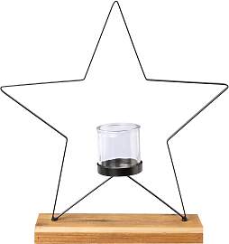 Windlicht CREATIV DECO "Weihnachtsdeko", 