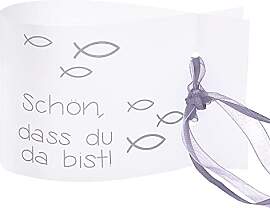 Windlicht Fisch Deko, 8 Stück Mini Tischlichter