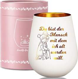 Windlicht Glas für Brautpaar Hochzeitsgeschenk,