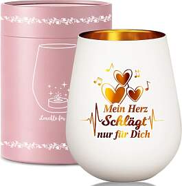 Windlicht Glas Valentinstag Deko, Ich Liebe Dich