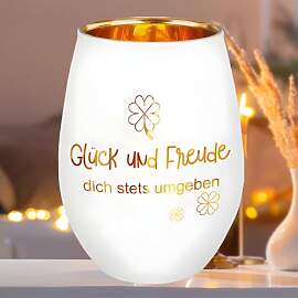 Windlicht mit Gravur, Teelichthalter Geschenke