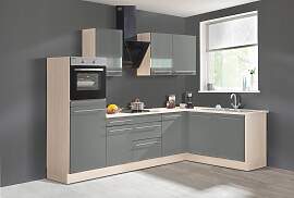 Winkelküche OPTIFIT "Bern", grau
