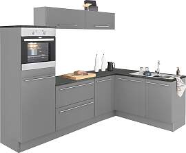 Winkelküche OPTIFIT "Bern", grau
