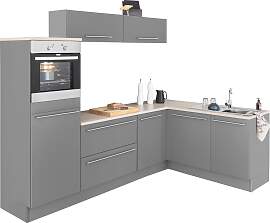 Winkelküche OPTIFIT "Bern", grau