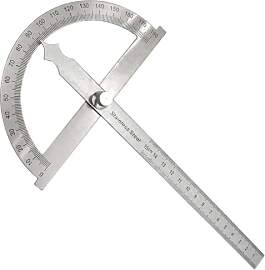 Winkelmesser aus Edelstahl 0-180°, Präzisions