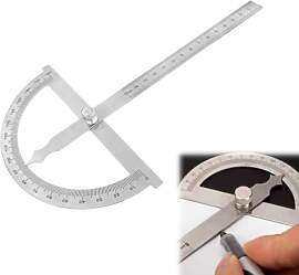 Winkelmesser, Winkelmesser Metall 0-180°