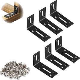 Winkelverbinder 6 Stück, Edelstahl