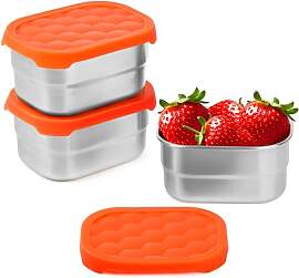 Winter Shore 230 ml Edelstahl-Snack Box mit Deckel 