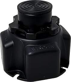 Wirquin 30719799 Set 4 Füße Duschtasse Schwarz