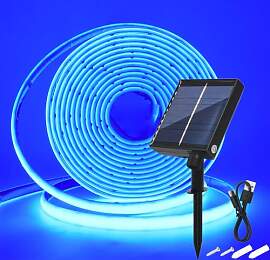 Wisada 24V Solar COB Neon Band, 8 Modi Lichtband