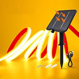 Wisada 24V Solar COB Neon Band, 8 Modi Lichtband