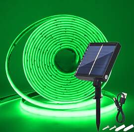 Wisada 24V Solar COB Neon Band, 8 Modi Lichtband