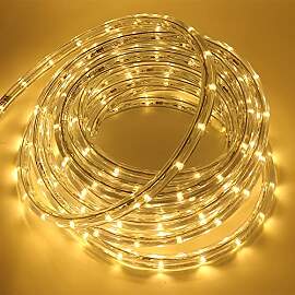 Wisada LED Lichtschlauch Außen, 6M 36LEDs/m Gelb