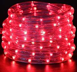 Wisada LED Lichtschlauch Außen, 6M 36LEDs/m Rot