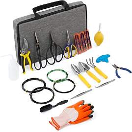 WISEPRO Bonsai Werkzeug Set 27-TLG mit