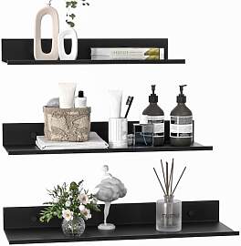 Wisfame Wandregal Metall 3er Set, Schweberegal