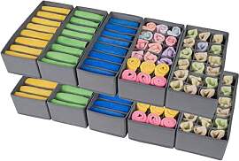 Withosent 10er Set HEMNES Doppelorganizer für