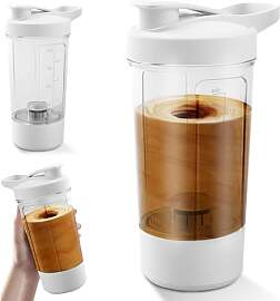WIYETY Elektrischer Protein Shaker Flasche: 450ML