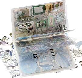 WJIAAA 177 Stück Vintage Scrapbooking Aufkleber