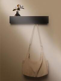 WJUAN 43,5cm Versteckte Wandgarderobe mit Ablage,