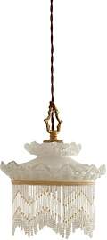 WLBHWL 9,06" Gold Crown Glas-Kronleuchter,