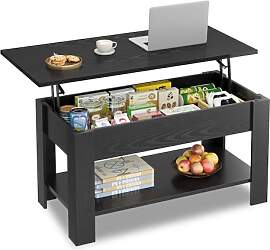 WLIVE Couchtisch mit Stauraum, Wohnzimmertisch