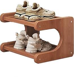 WMDMJT Bambus Schuhregal Hoch Schmal Mehrstufig