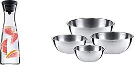 WMF Basic Wasserkaraffe 1,5 liter, Glaskaraffe mit 