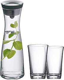 WMF Basic Wasserkaraffe Set 3-teilig, Karaffe 1l