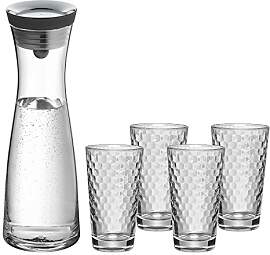 WMF Basic Wasserkaraffe-Set 5-teilig, Karaffe 1l