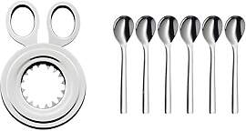 WMF Eierlöffel-Set 6-teilig Eierlöffel Nuova