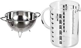 WMF Gourmet Sieb Edelstahl 24 cm, Seiher mit