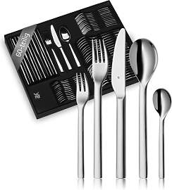 WMF Habitum Besteck Set 12 Personen, Essbesteck 60 