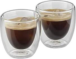 WMF Kult doppelwandige Espressotassen Glas Set