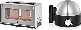WMF Lono Toaster Glas mit Brötchenaufsatz, 2