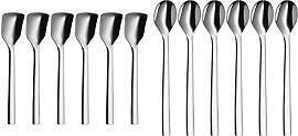 WMF Nuova Eislöffel Set, 6-teilig, Eisschaufel,