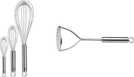 WMF Profi Plus Schneebesen Set 3-teilig, Cromargan 