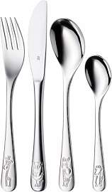 WMF Safari Kinderbesteck Set 4-teilig, Besteck