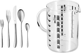 WMF Silk Besteck Set 12 Personen, Essbesteck 60