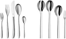 WMF Silk Besteck Set 12 Personen, Essbesteck 60