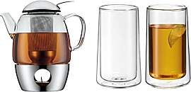 WMF SmarTea Teekanne mit Stövchen Set 3-teilig,