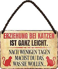 WOGEKA ART Retro Blechschild - Erziehung bei