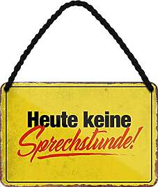 WOGEKA ART Retro Blechschild - Heute Keine
