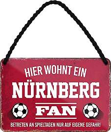 WOGEKA ART Retro Blechschild - Hier wohnt ein