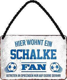 WOGEKA ART Retro Blechschild - Hier wohnt ein
