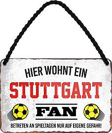 WOGEKA ART Retro Blechschild - Hier wohnt ein